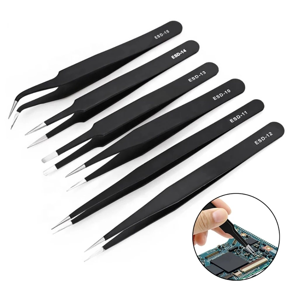Diy Electronics Tool Kit - 6pcs 스테인레스 스틸 정전기 방지 정밀