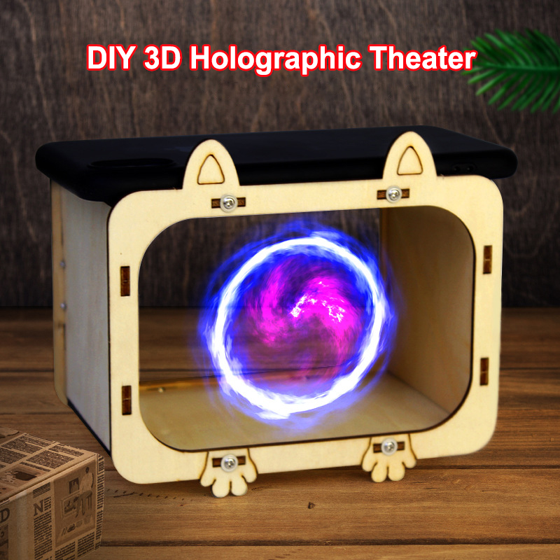 Diy Electronics Kids - DIY 3D 홀로그램 극장 휴대폰 프로젝터,