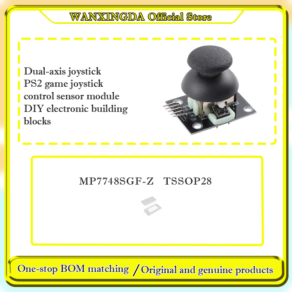 Diy Electronics Logo - MP7748SGF-Z MP7748S 이중 축 조이스틱 PS2