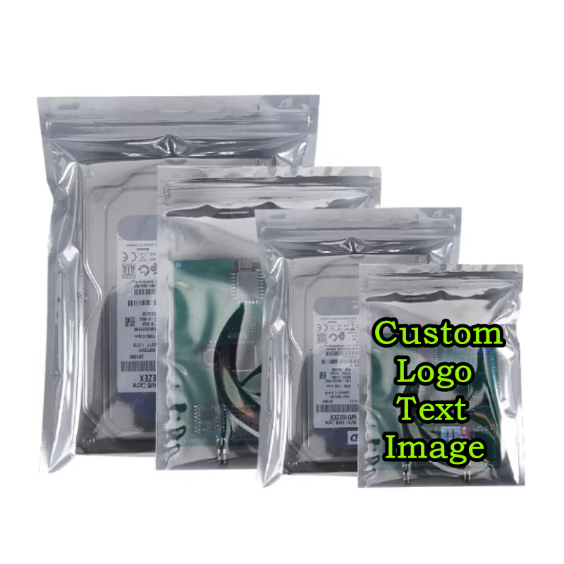 Diy Electronics Logo - 200PCS 정전기 방지 차폐 지퍼백 DIY