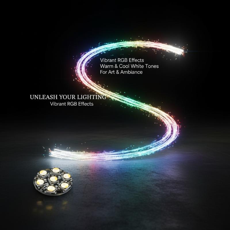 Useful Diy Electronics Projects - WS2812 7비트 원형 LED 회로 기판