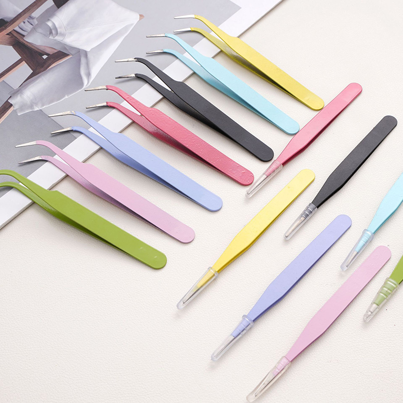 Diy Electronics Tools - 1pc 10cm 다기능 다채로운 금속 핀셋