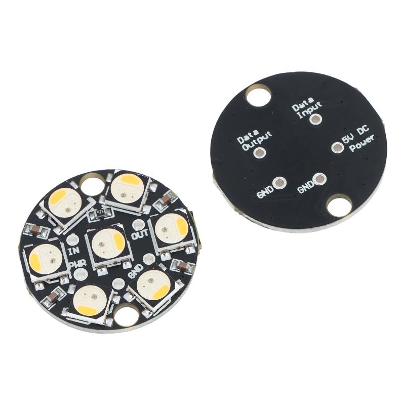 Useful Diy Electronics Projects - WS2812 7비트 원형 LED 회로 기판