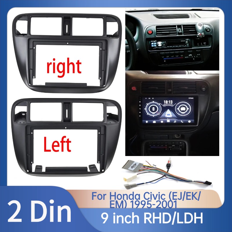 Diy Electronics Radio - 9인치 2DIN 자동차 라디오 패시아 대시