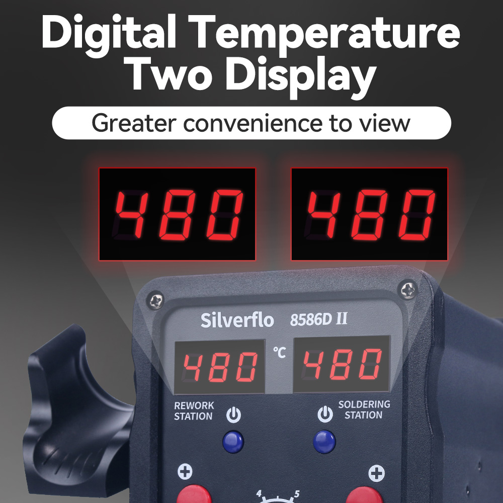 Silverflo 8586D 납땜 스테이션 2 IN 1 - Hot Air Rework Station 리뷰 및 가격