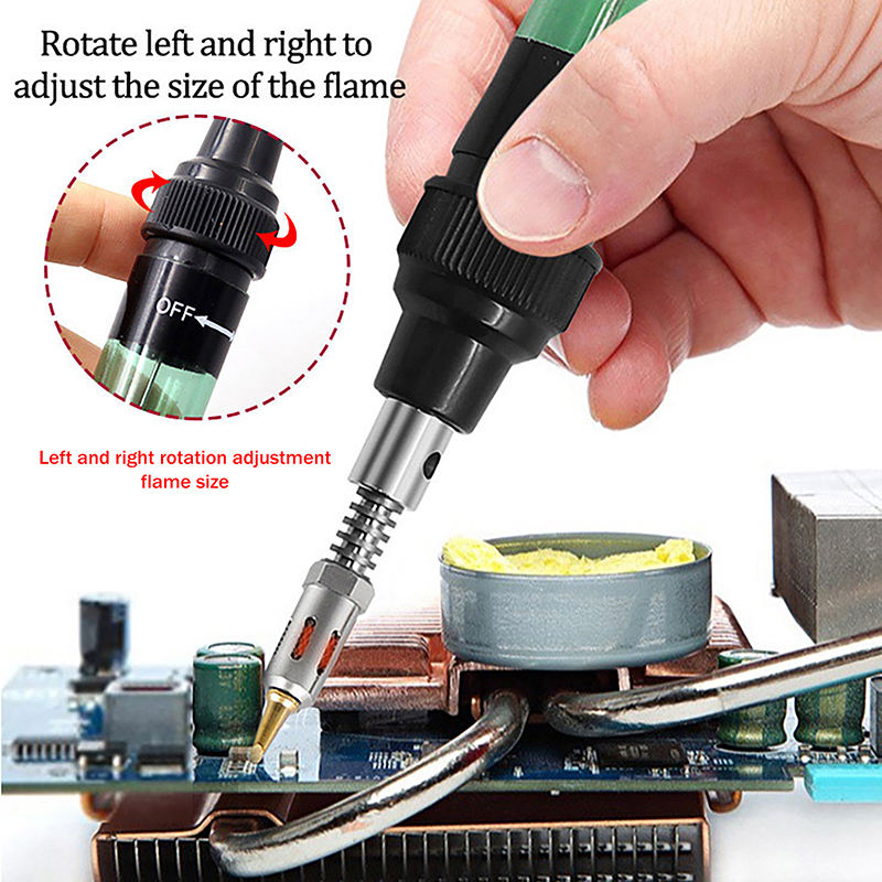 1PC 플라스틱 금속 1300 ℃   부탄 납땜 인두  - Diy Electronics Bench 리뷰 및 가격