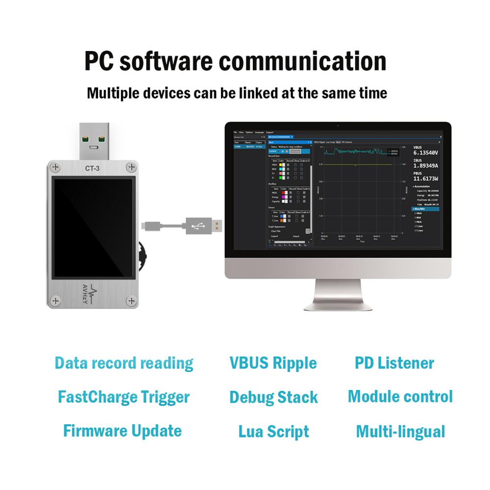AVHzY USB 3.1 전력계 디지털 멀티미터 전류  - Logic Analyzer Usb 리뷰 및 가격