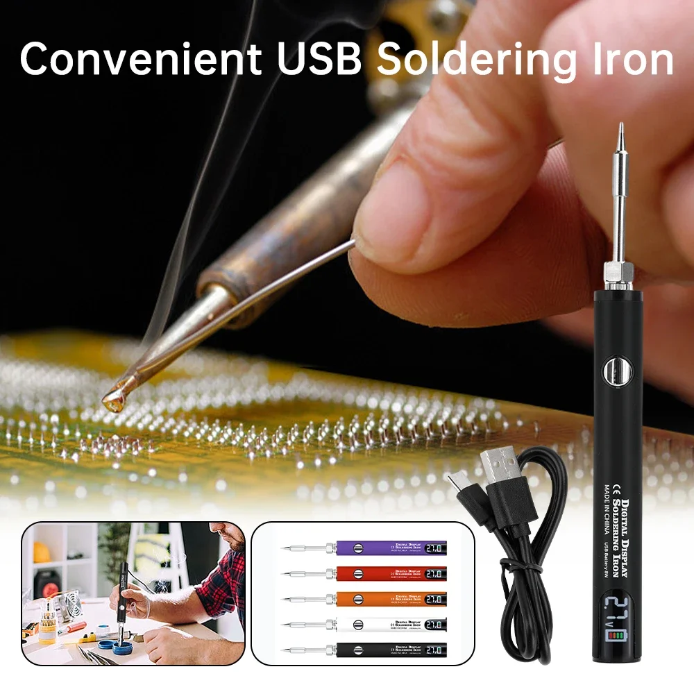 510 스마트 납땜 인두 키트 조정 가능한 전압 USB - Diy Electronics Bench 리뷰 및 가격