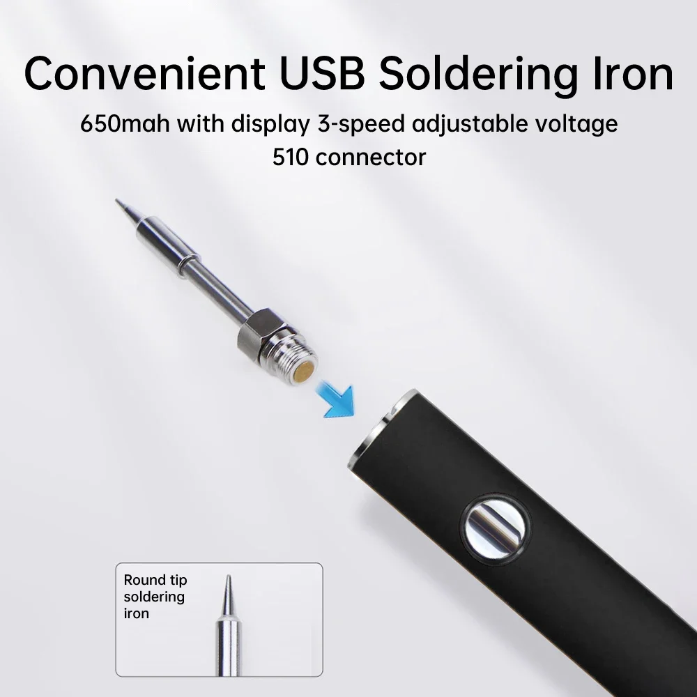 510 스마트 납땜 인두 키트 조정 가능한 전압 USB - Diy Electronics Bench 리뷰 및 가격