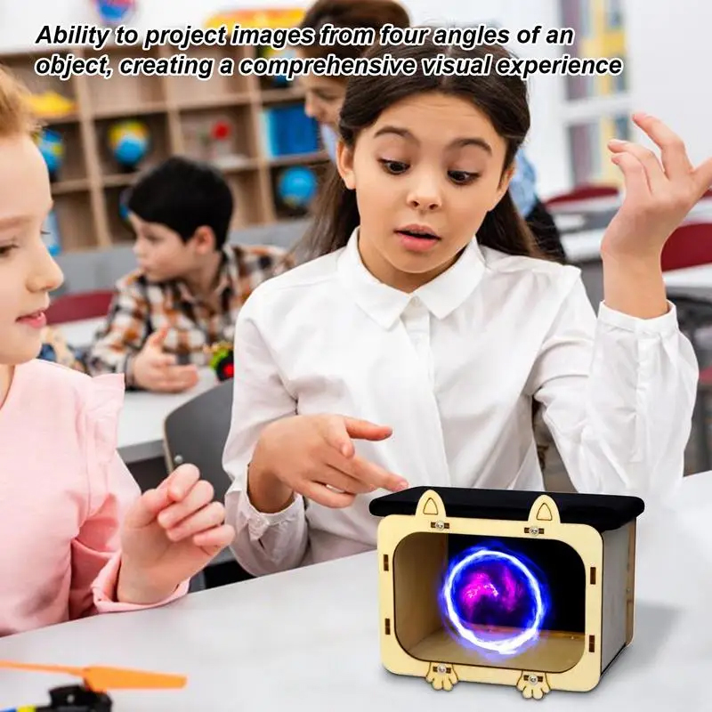 DIY 3D 홀로그램 극장 휴대폰 프로젝터, 과학 실험 - Diy Electronics Kids 리뷰 및 가격
