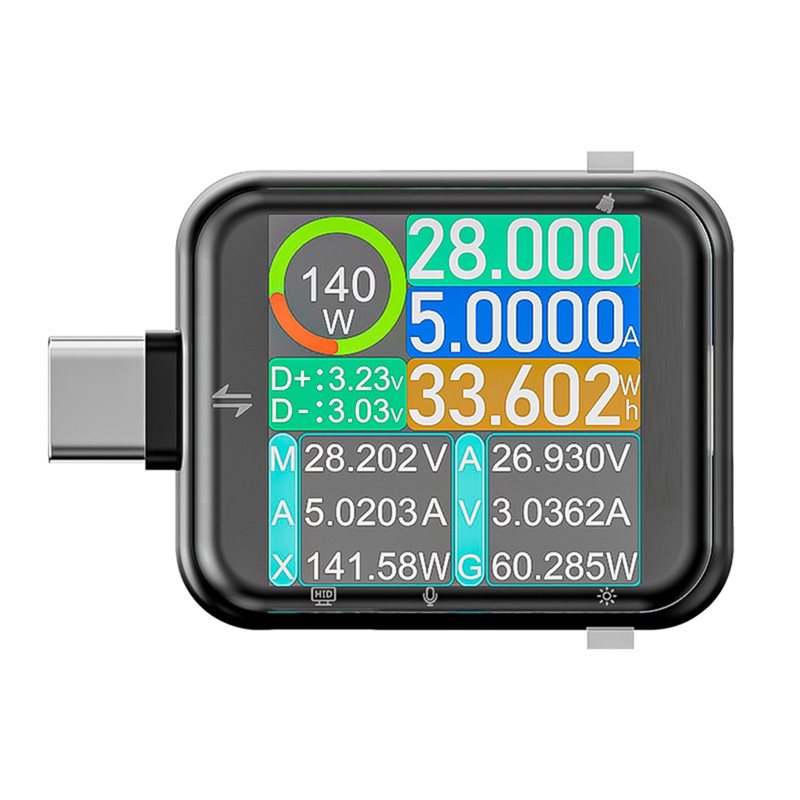T3 USB-C 테스터 디지털 전압 전류 테스터 전력계 - Logic Analyzer Usb 리뷰 및 가격