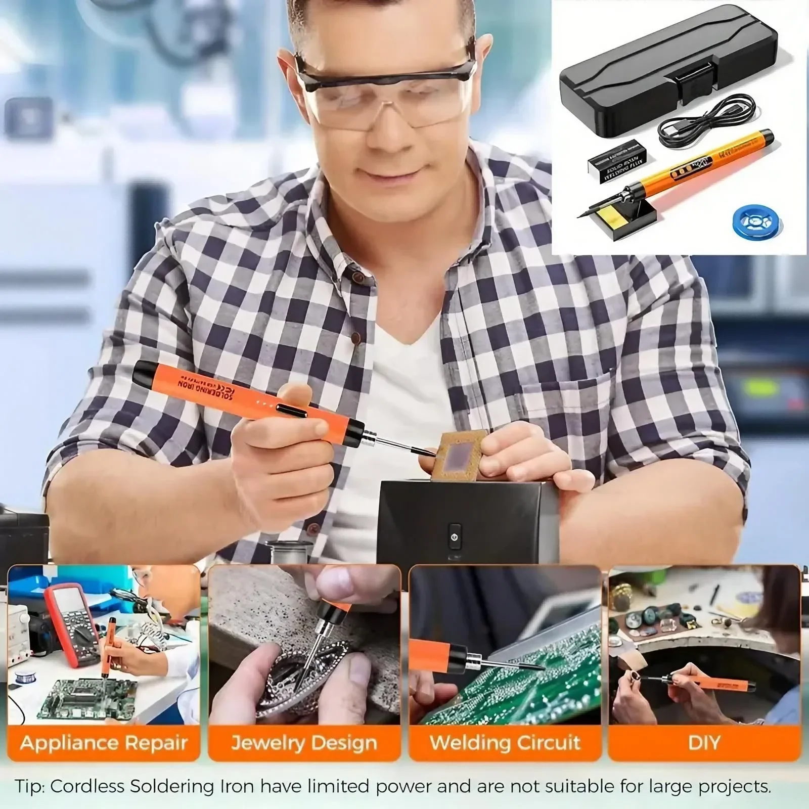 정밀 충전식 미니 납땜인두, 온도 조절 가능 전기 DI - Diy Electronics Bench 리뷰 및 가격
