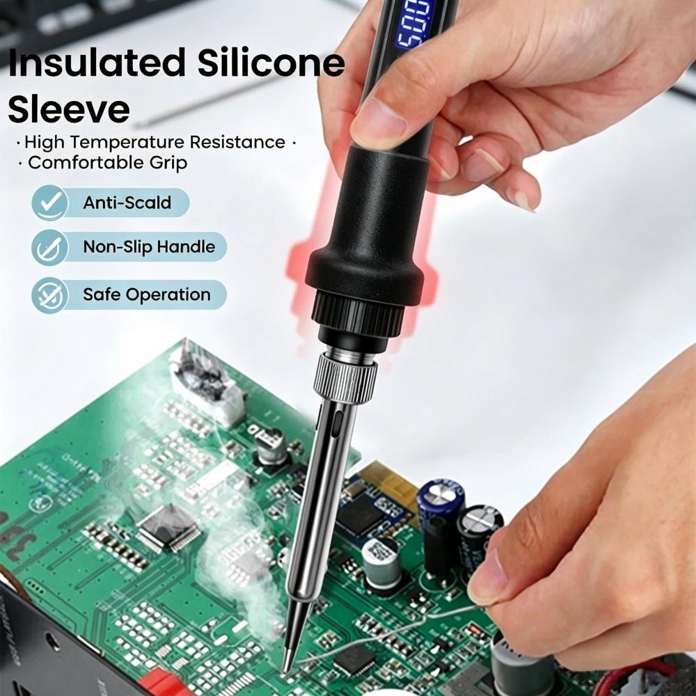 80W 온도 조절 가능 전기 납땜 인두, 가정용 DIY - Diy Electronics Bench 리뷰 및 가격