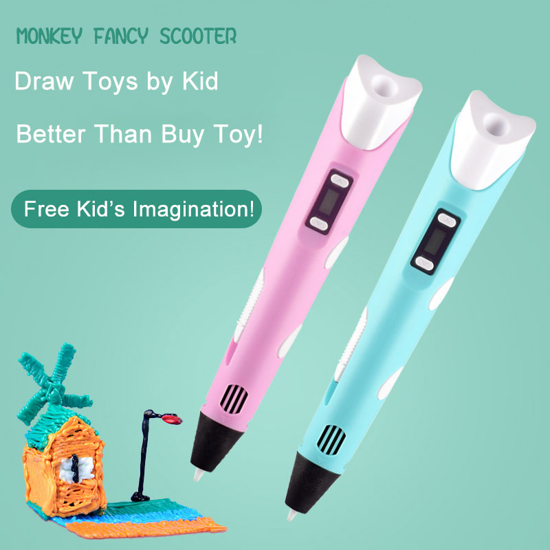 LED 디스플레이가 있는 전자 3D 프린팅 펜, 25M - Diy Electronics Kids 리뷰 및 가격