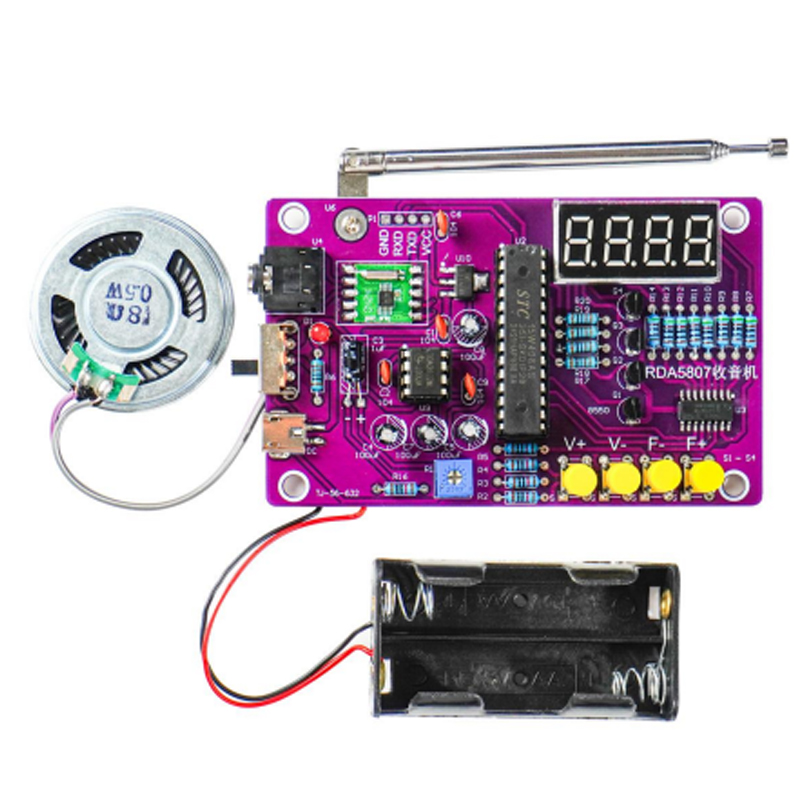 DIY FM 라디오 전자 키트 87-108MHz 조정  - Diy Electronics Radio 리뷰 및 가격