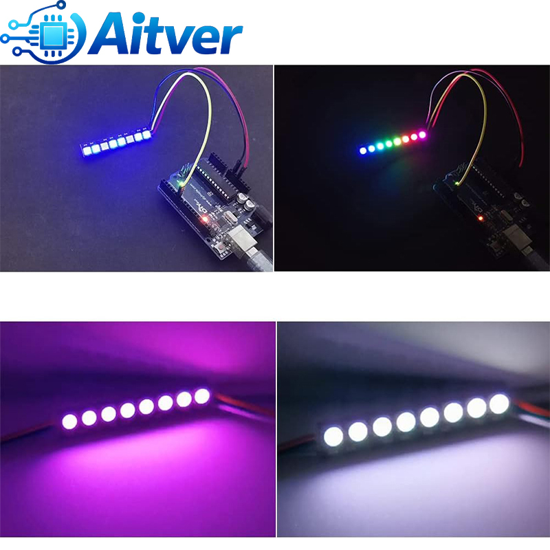 WS2812B 8비트 RGB LED 모듈 5V 주소 지 - Diy Electronics Address 리뷰 및 가격