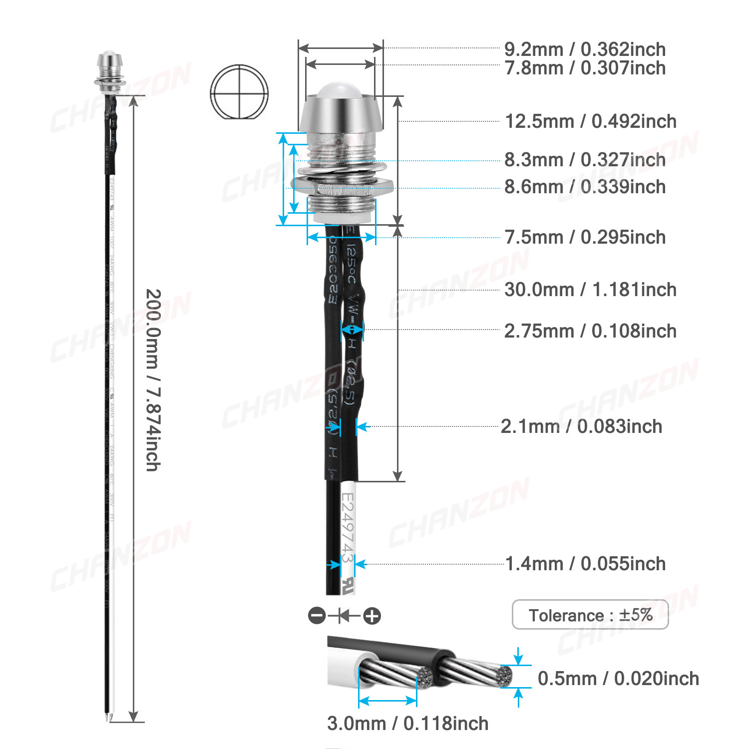 5mm 미리 배선된 LED 키트 12V 확산 발광 다이 - Diy Electronics Holder 리뷰 및 가격