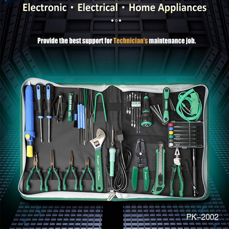 52Pcs Pro'sKit PK-2002B 가전 전기  - Diy Electronics Bench 리뷰 및 가격