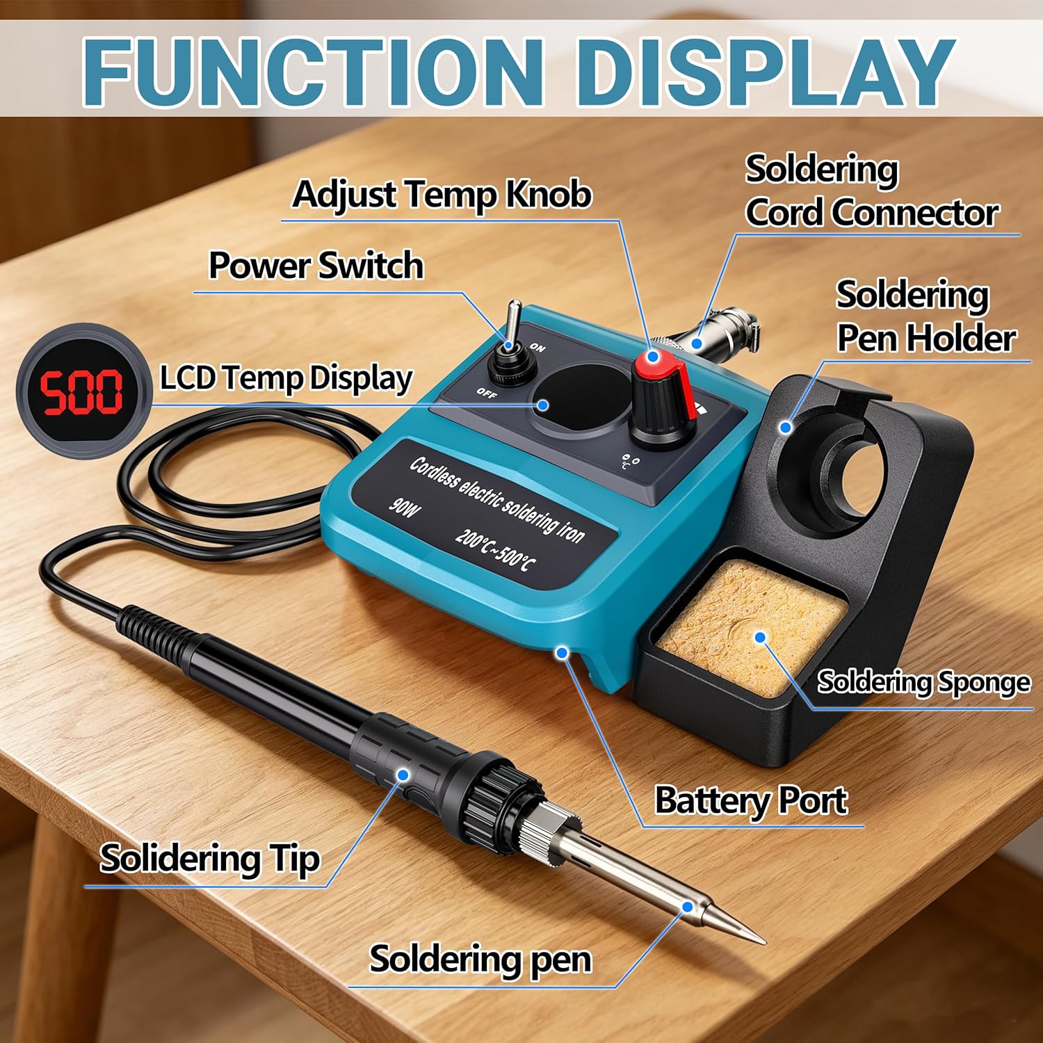 마키타 18V LXT 배터리용 90W LED 디지털 무 - Diy Electronics Tool Kit 리뷰 및 가격