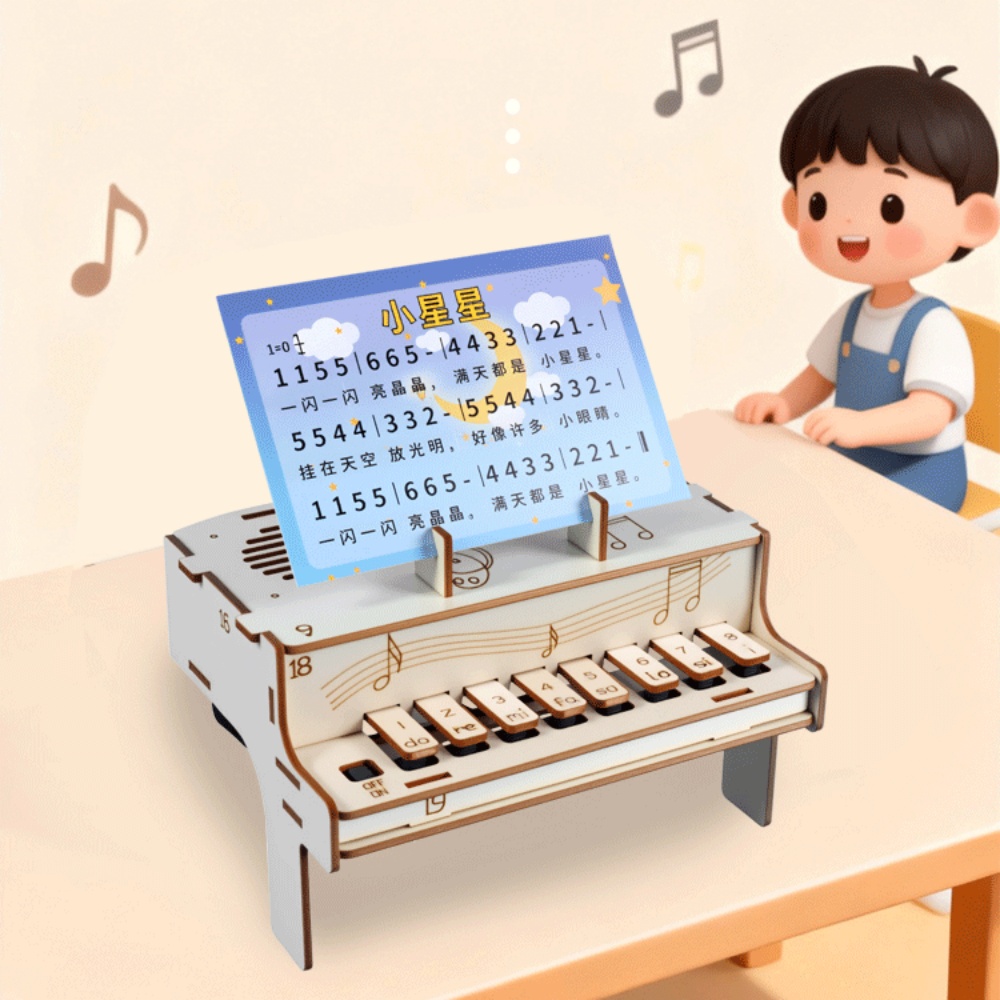 DIY 나무 전자 피아노 모델 STEM 조립 키트 물리 - Diy Electronics Kids 리뷰 및 가격