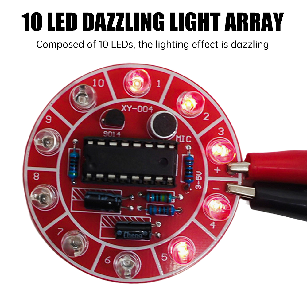 3~5V DC 음성 제어 회전식 LED 러닝 라이트,  - Diy Electronics Kids 리뷰 및 가격